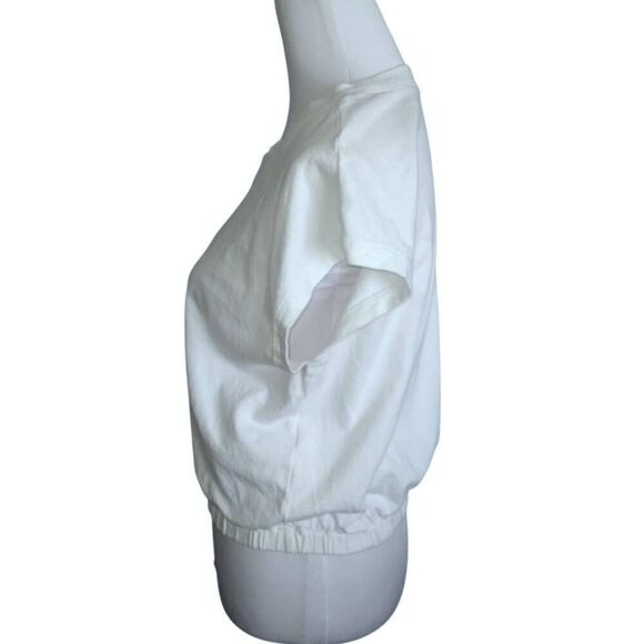 MADEWELL CROP WHITE T-SHIRT SZ. M EUC. - Picture 2 of 5